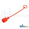 A & I Products Dust Cap, 1/2", Orange  8" x4" x4" A-C211019
